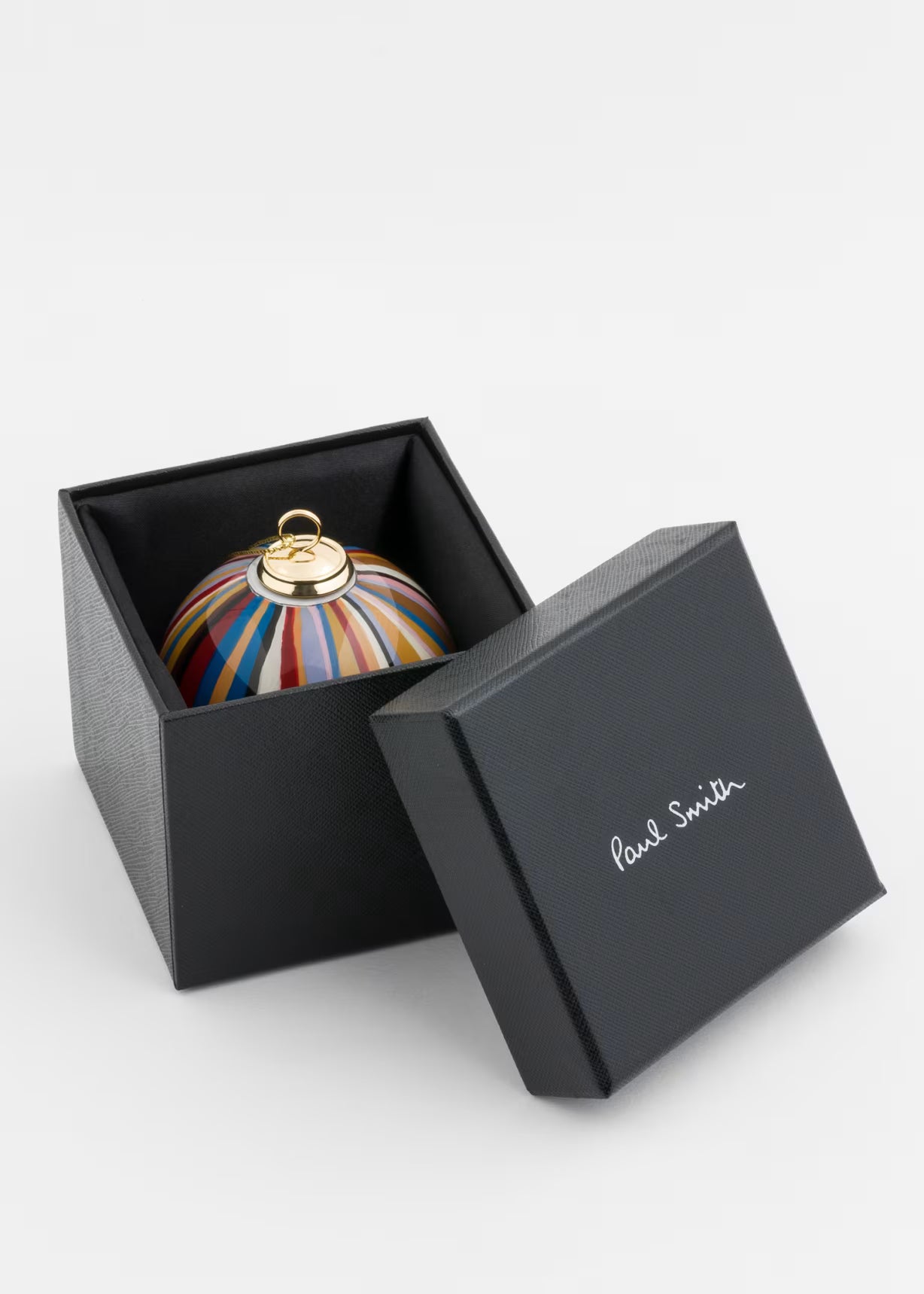 Paul Smith Hand Painted 'Signature Stripe' Glass Bauble