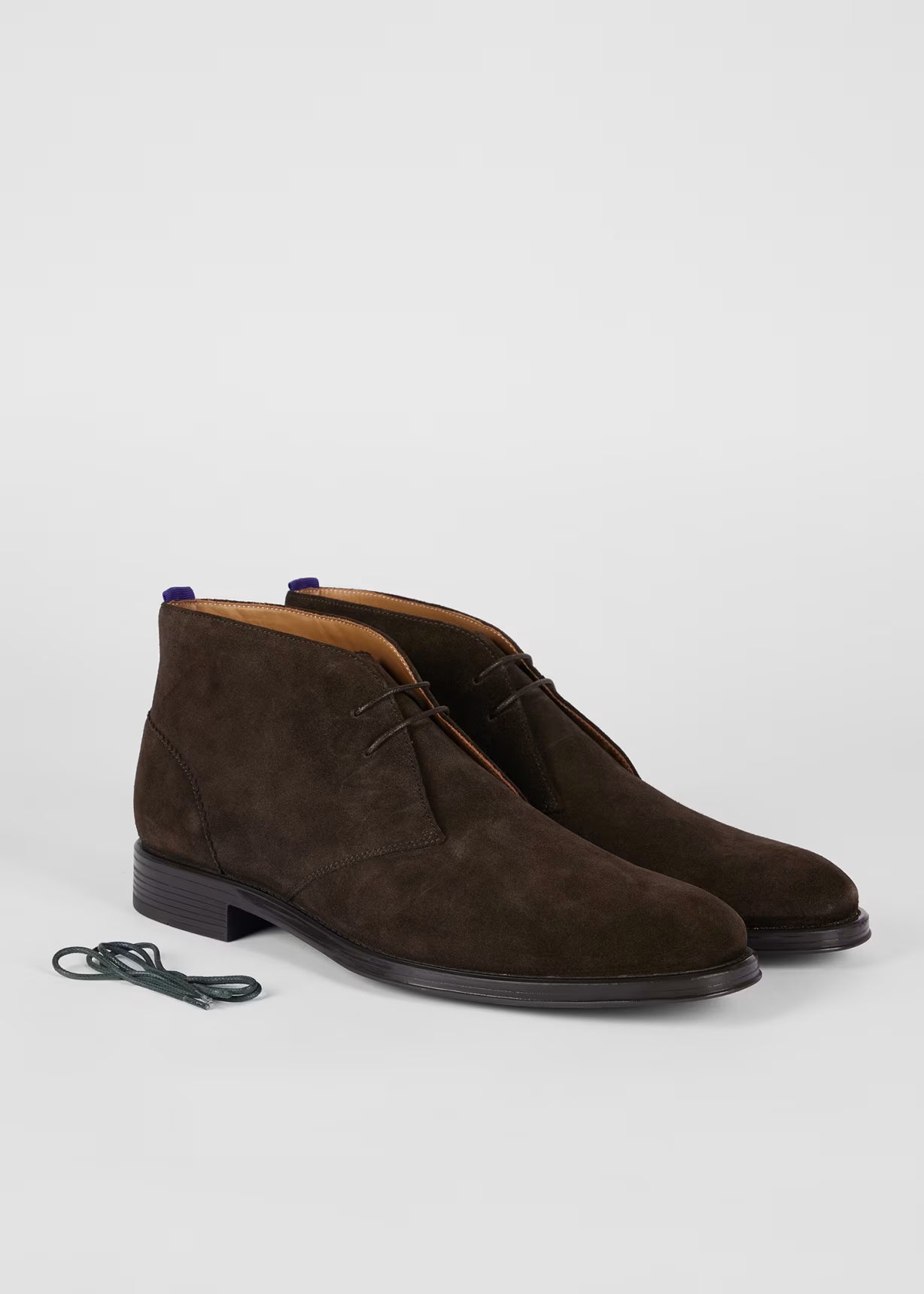 Paul Smith Dark Brown Suede 'Wilbur' Boots