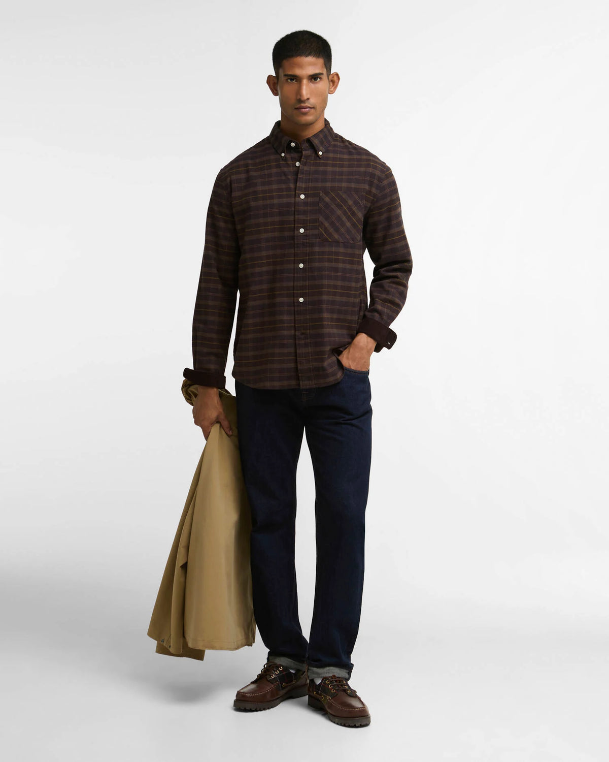 Barbour Mineral Tartan Authentic-Fit Long-Sleeved Shirt