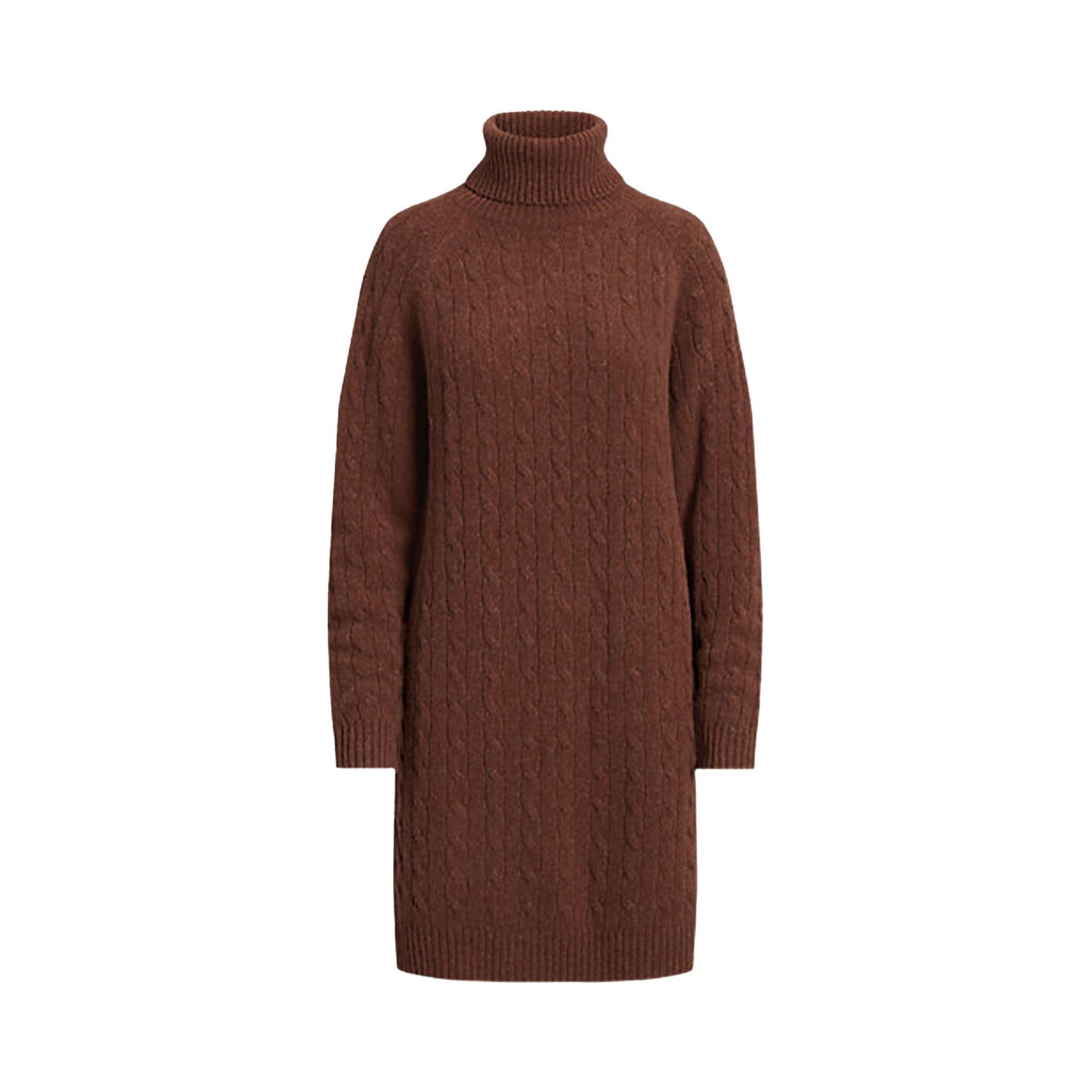 Polo Ralph Lauren Cable Wool-Cashmere Roll Neck Dress