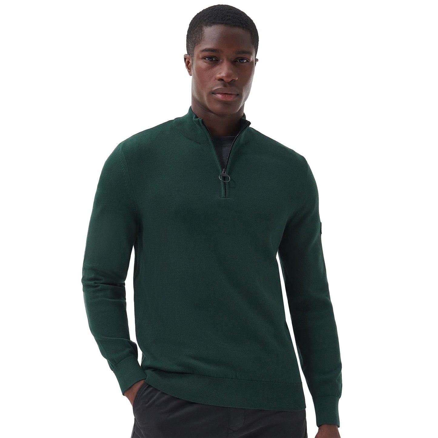 Barbour International Cotton Half Zip Sweater