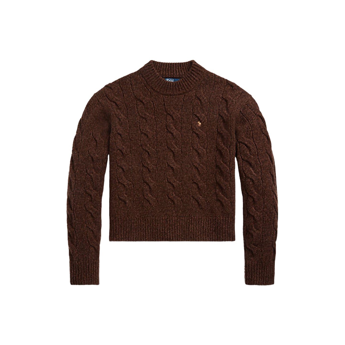 Polo Ralph Lauren Wool-Cashmere Mock Neck Cable Knit