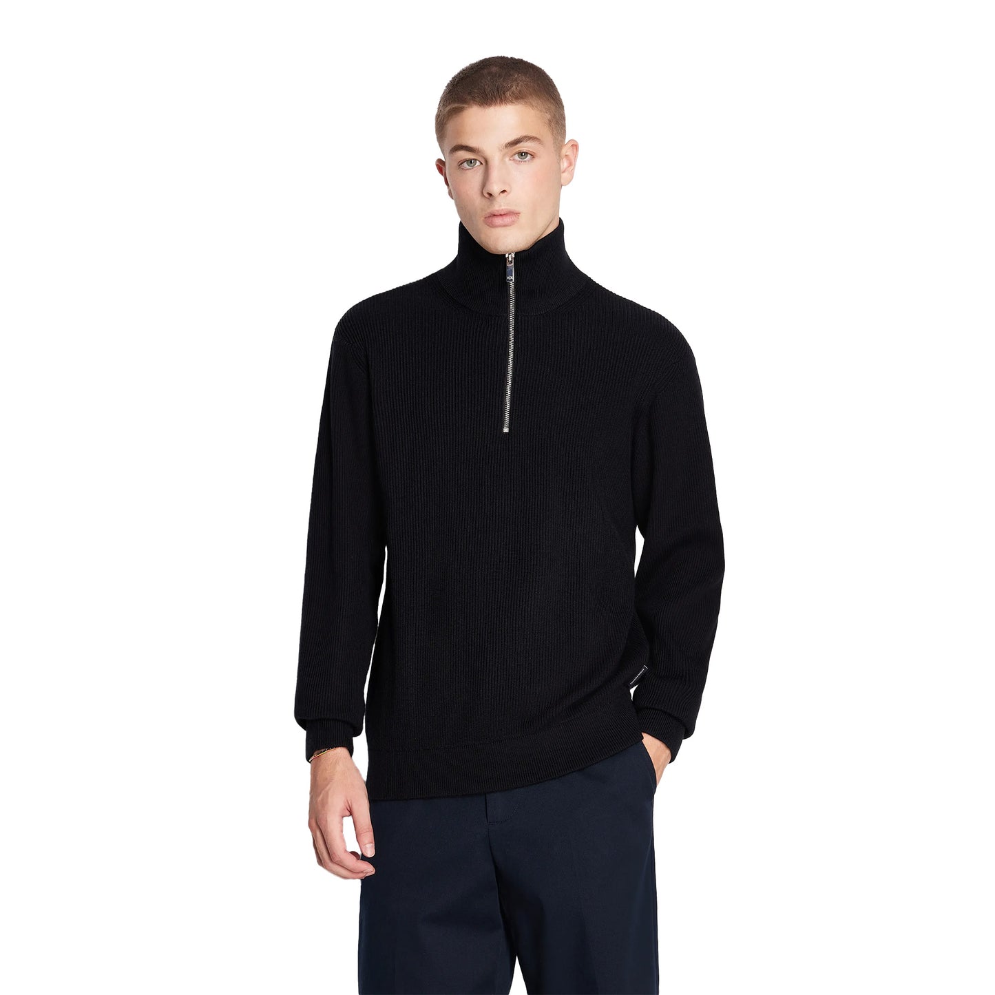 Armani Zip Neck Knit