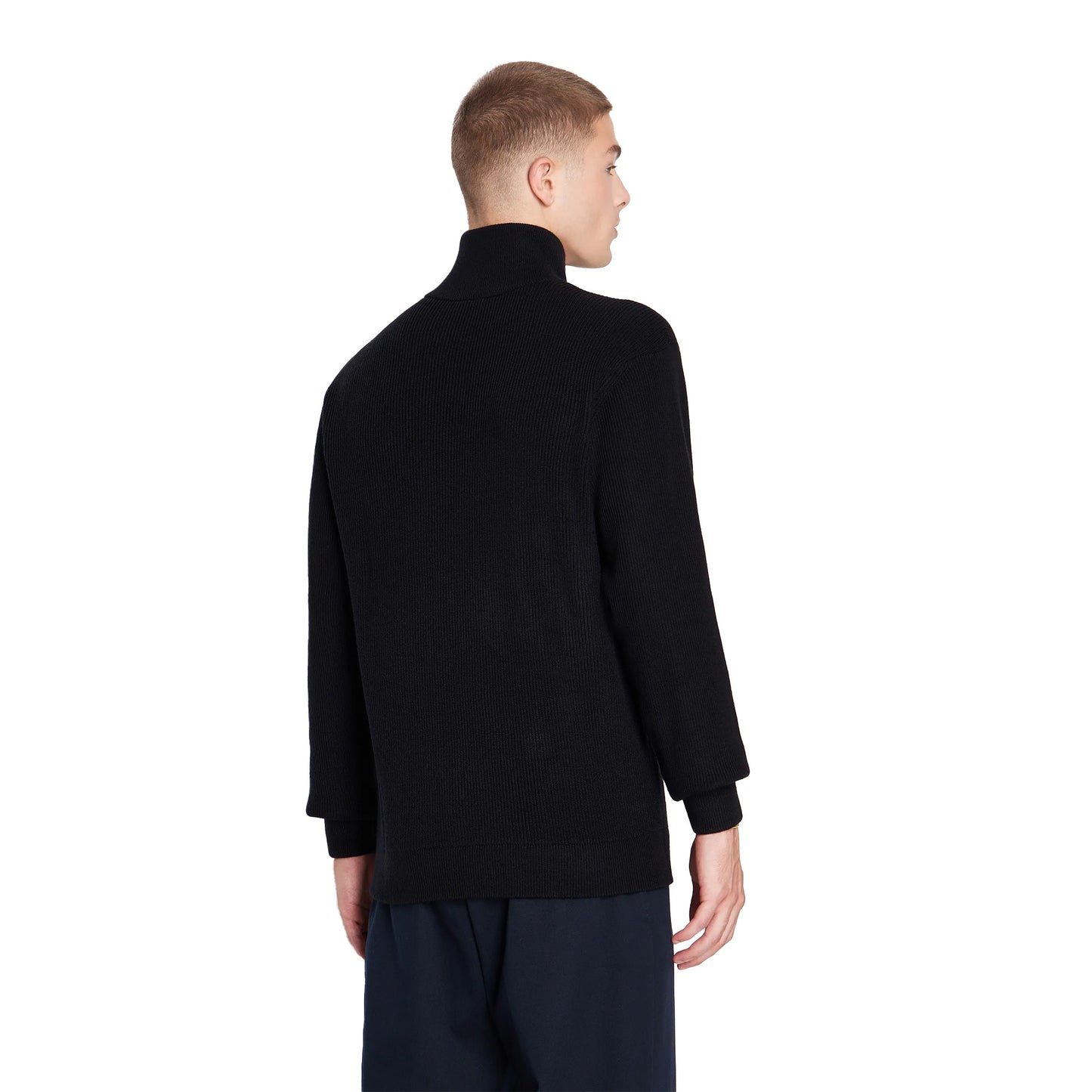 Armani Zip Neck Knit