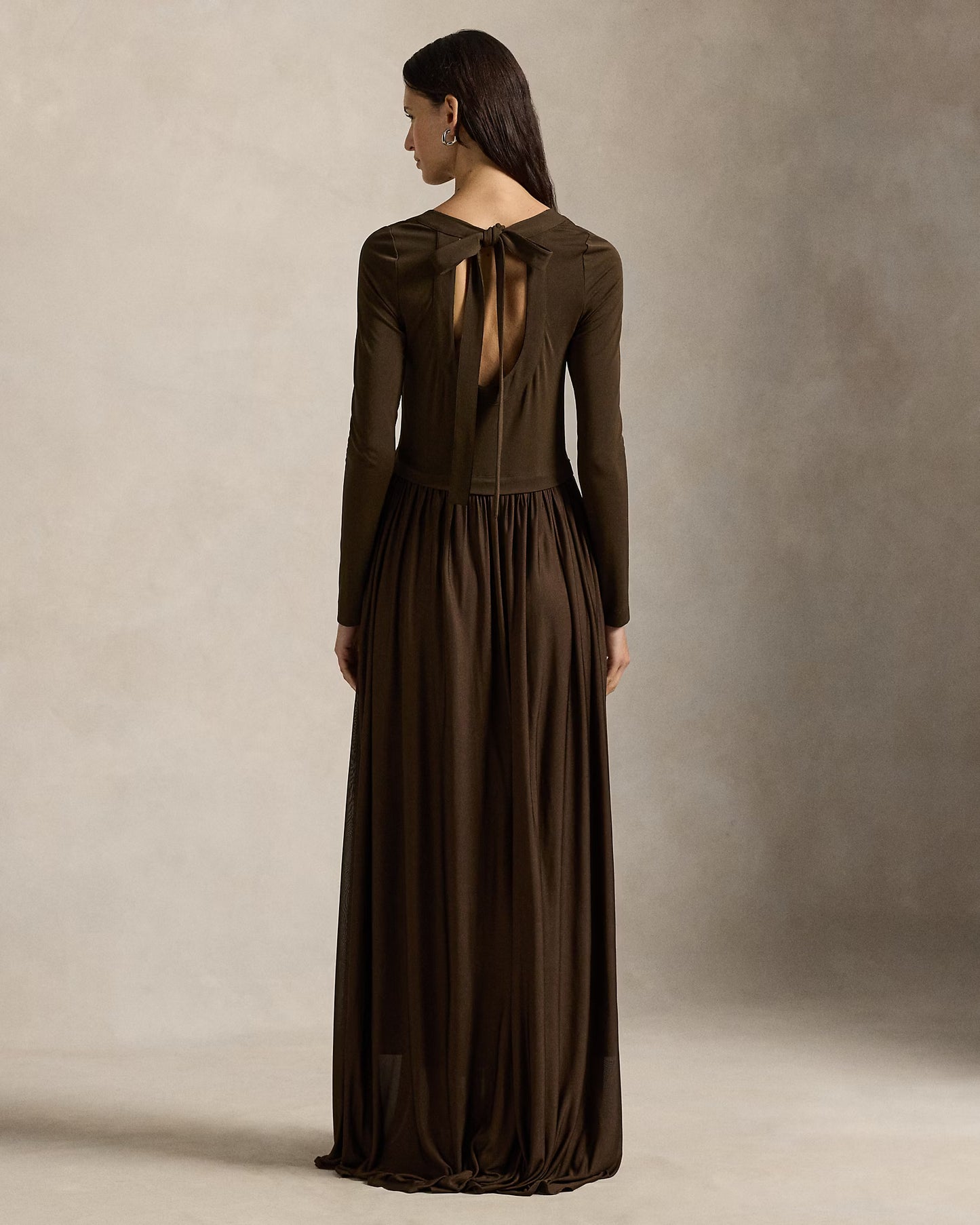 Polo Ralph Lauren Tie-Back Jersey Maxidress