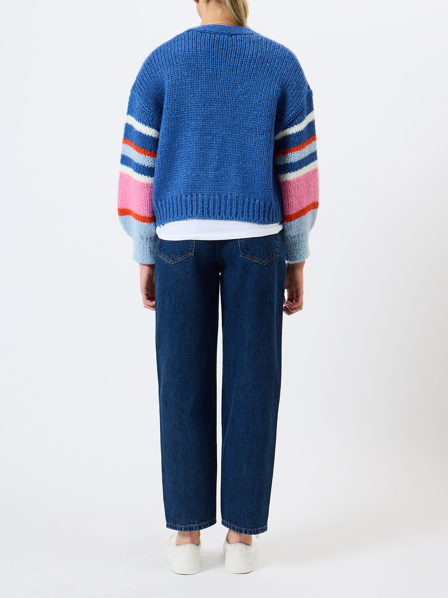 French Connection Monroe Colour Striped Sleeve Cardigan