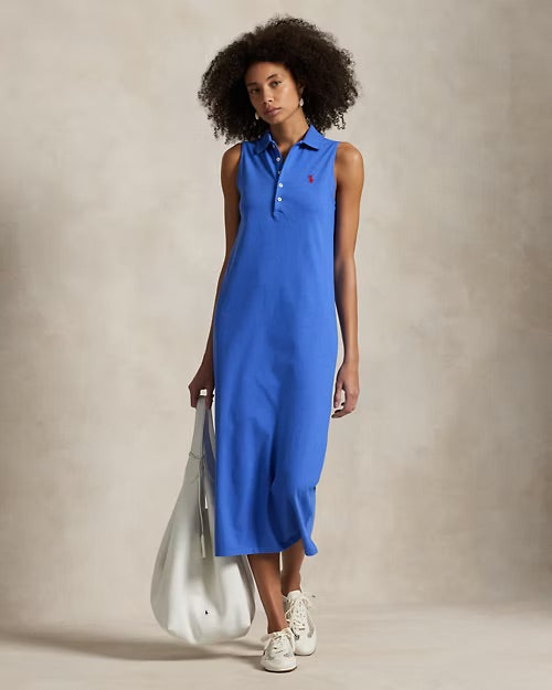 Polo Ralph Lauren Stretch-Cotton Sleeveless Polo Dress