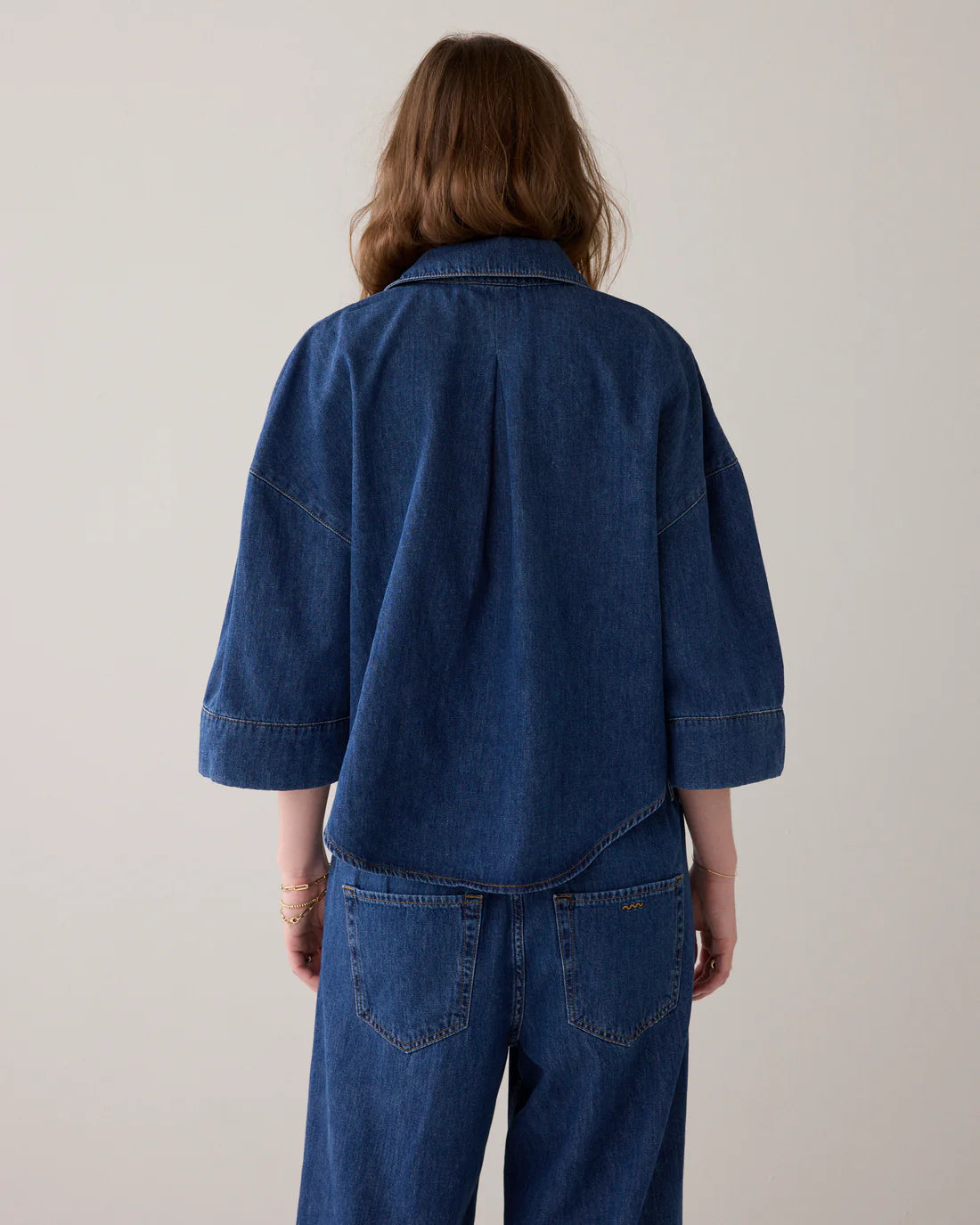 Summum Denim Kimono Blouse