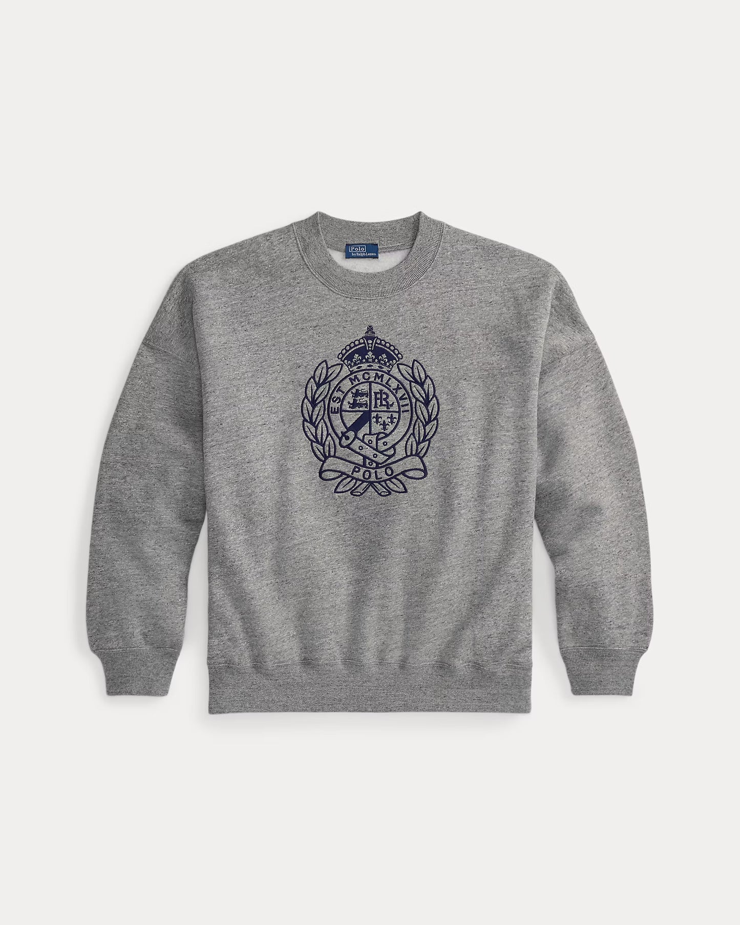 Polo Ralph Lauren Embroidered-Crest Fleece Crewneck