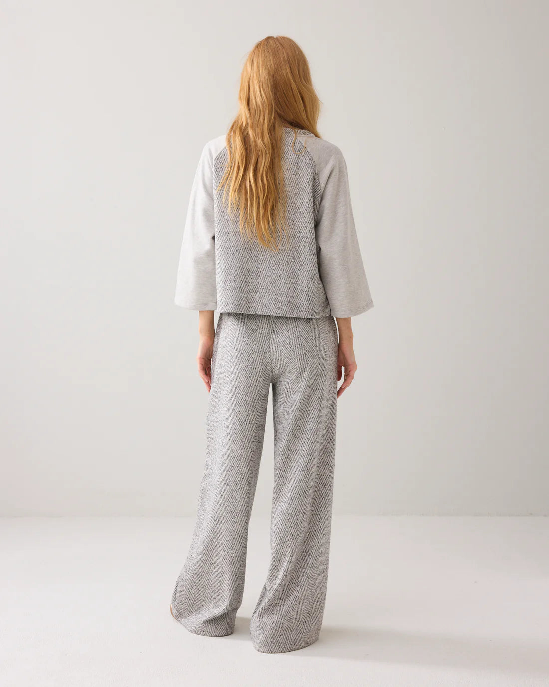 Summum Boxy Jumper with Herringbone Jacquard