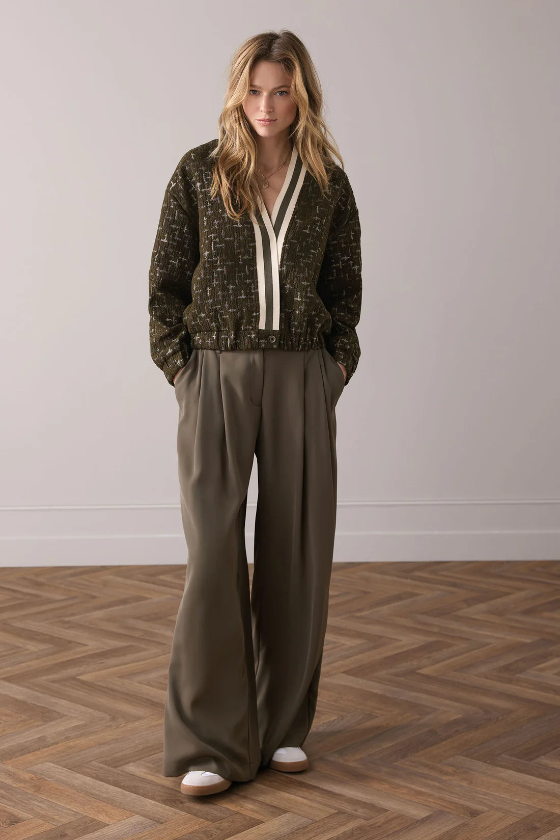 Summum Jacquard foam Bomber Jacket