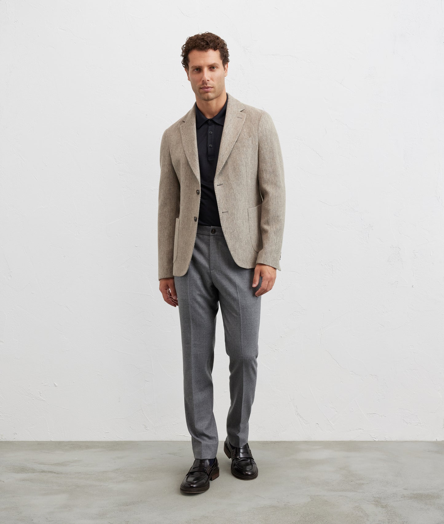 Pal Zileri Herringbone Pattern Jacket