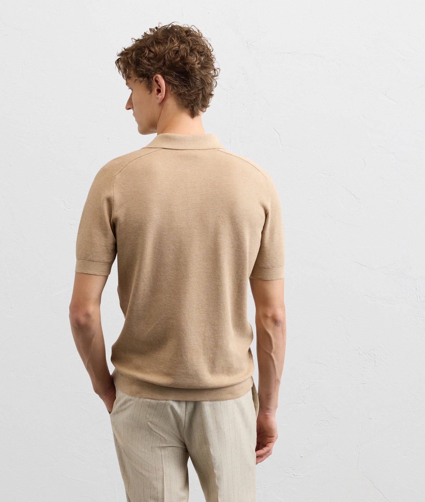 Pal Zileri Cotton Raglan Short-Sleeved Polo Shirt With Cross Stitch