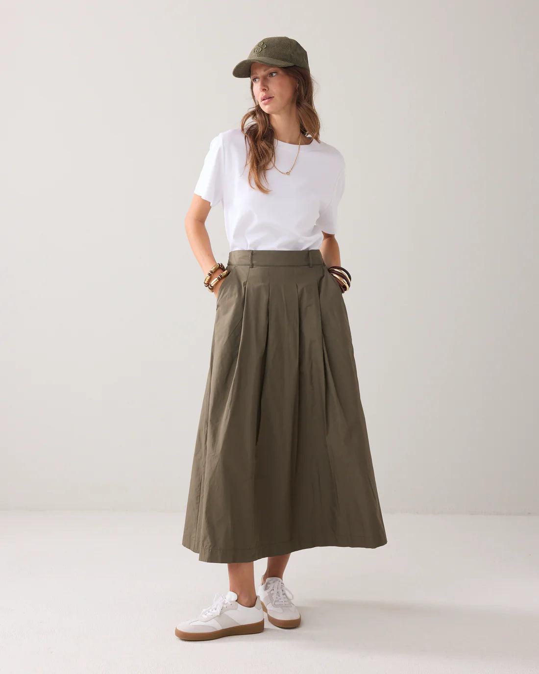 Summum Wide Taffeta Skirt