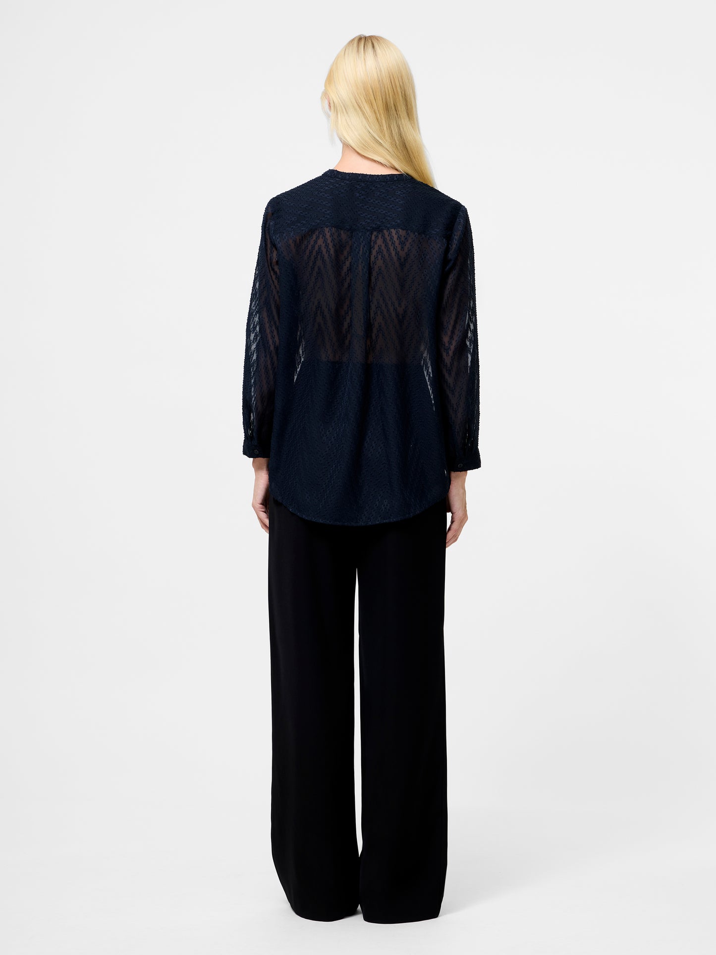 French Connection Dayton Fil De Coupe Long Sleeve Shirt