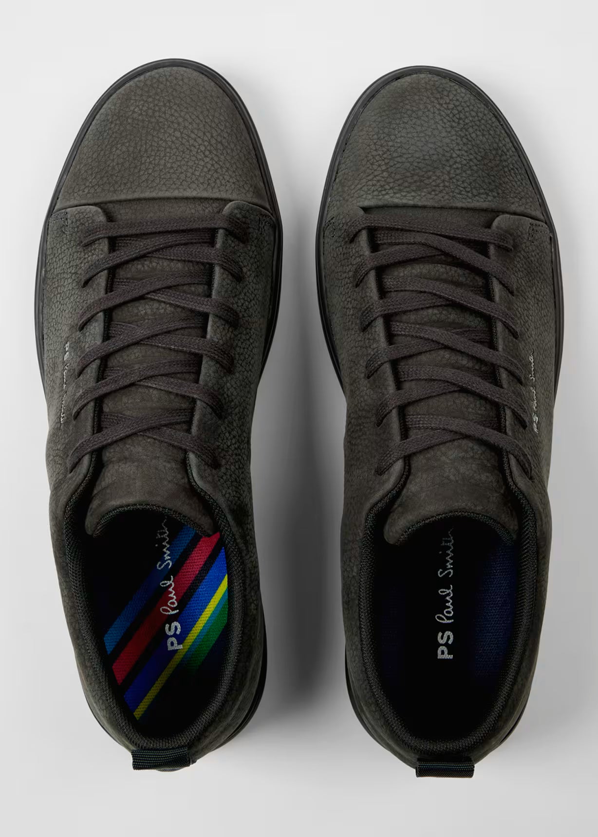 Paul Smith Dark Grey Nubuck 'Lee' Trainers