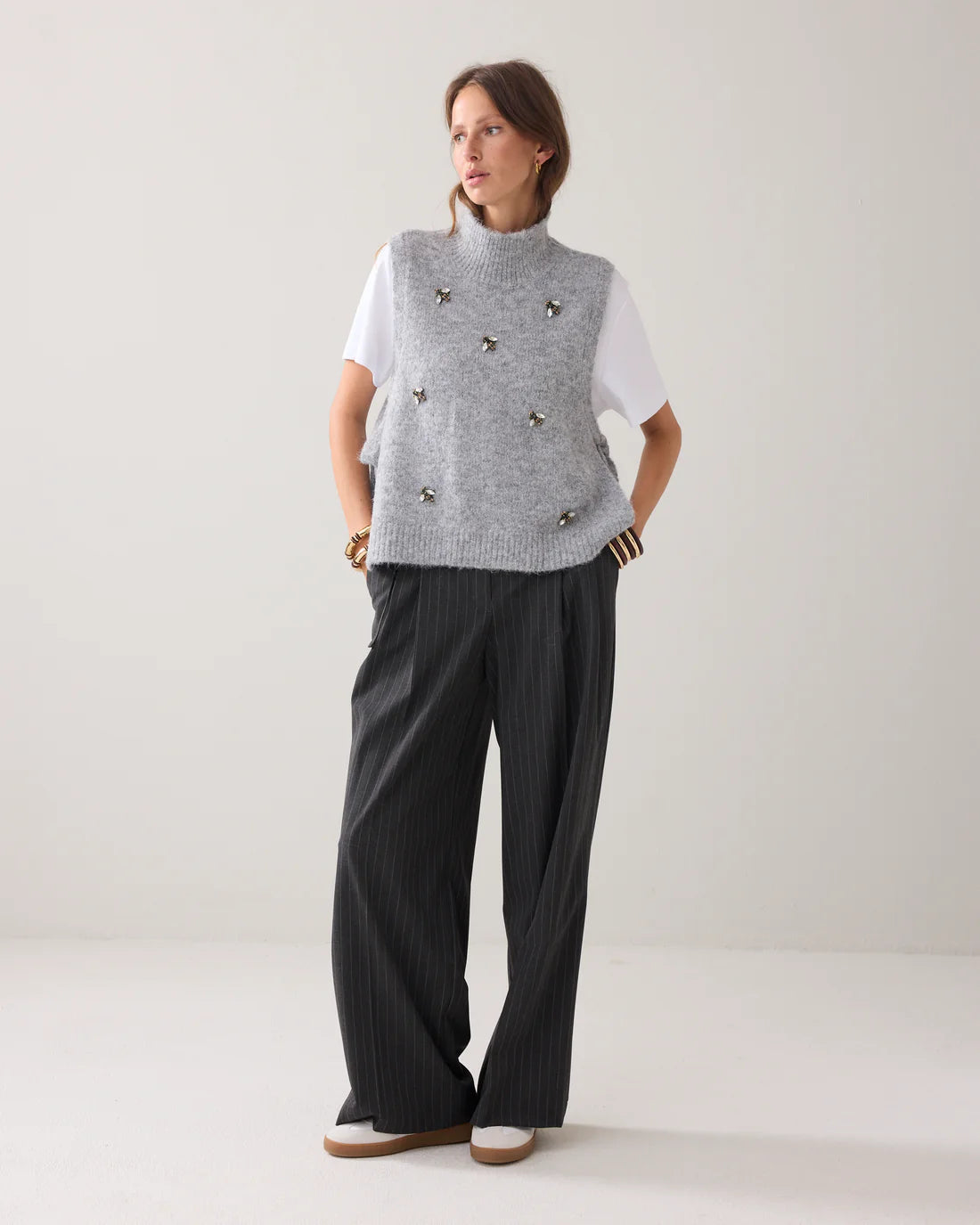 Summum Spencer Knit with Broaches