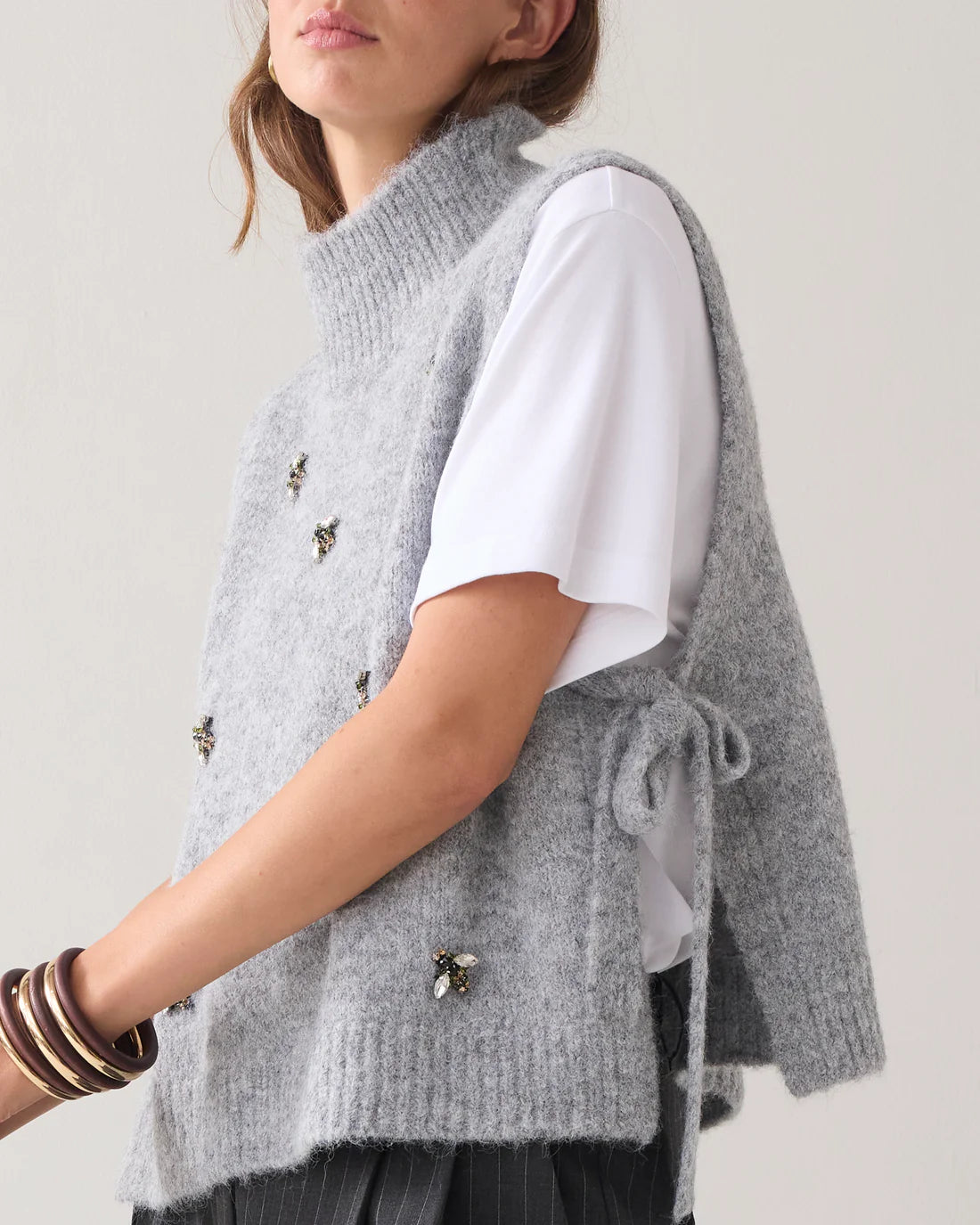 Summum Spencer Knit with Broaches
