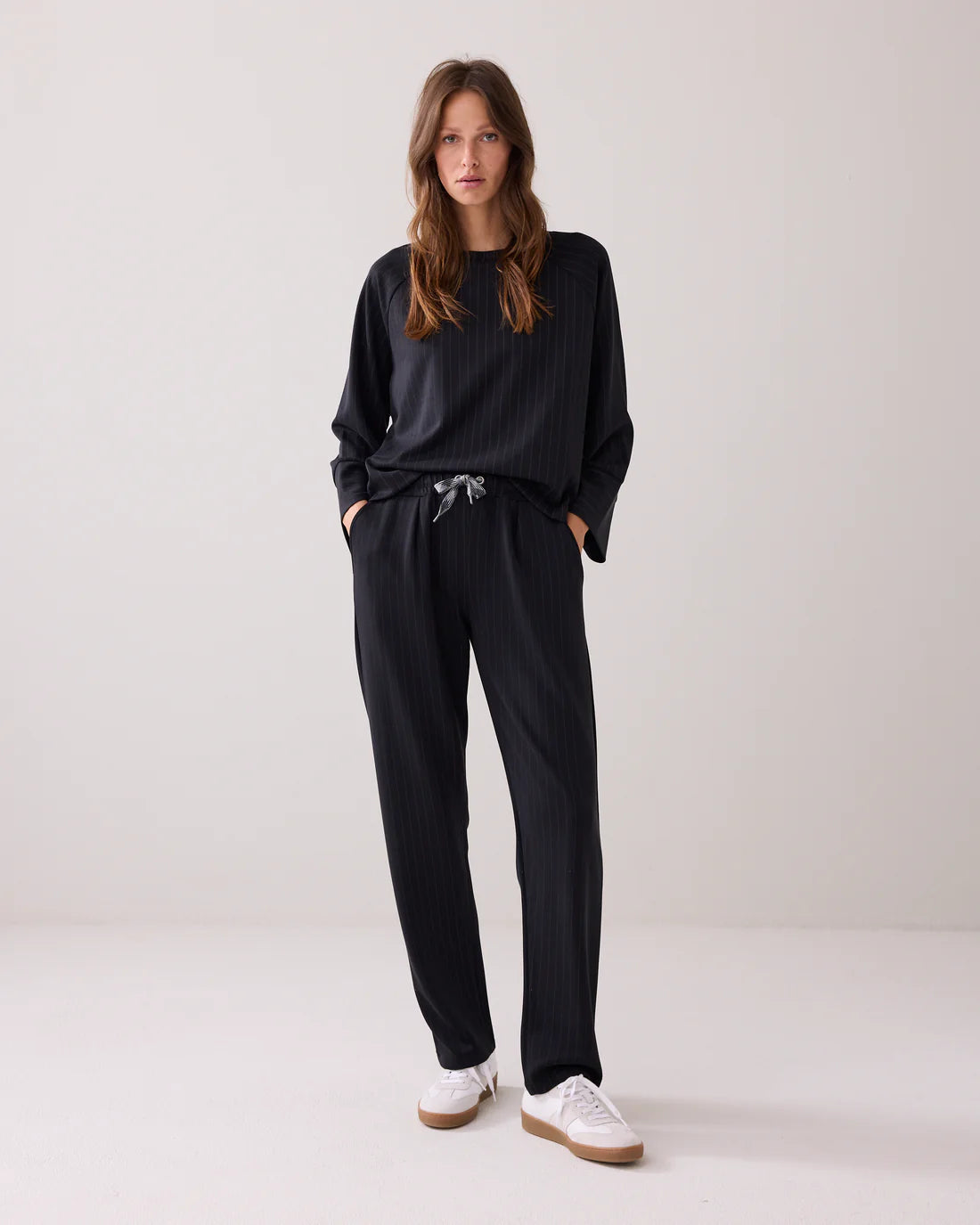 Summum Pinstripe Sporty Trousers