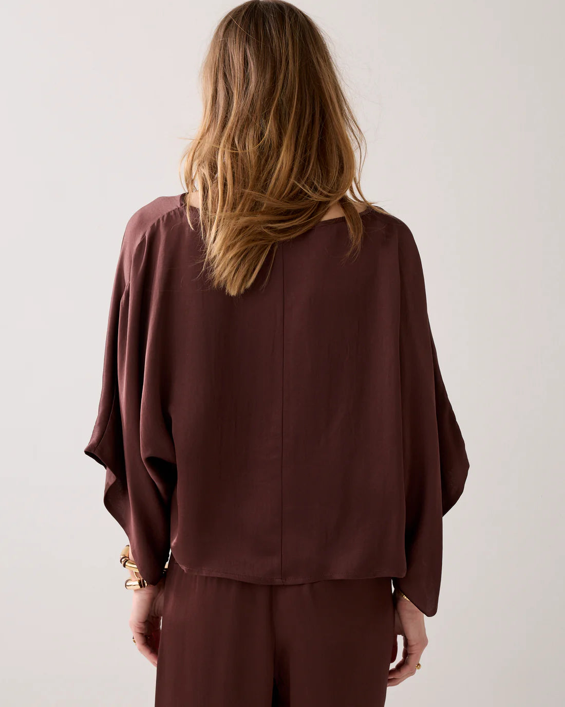 Summum Silky top with Kimono Sleeeves
