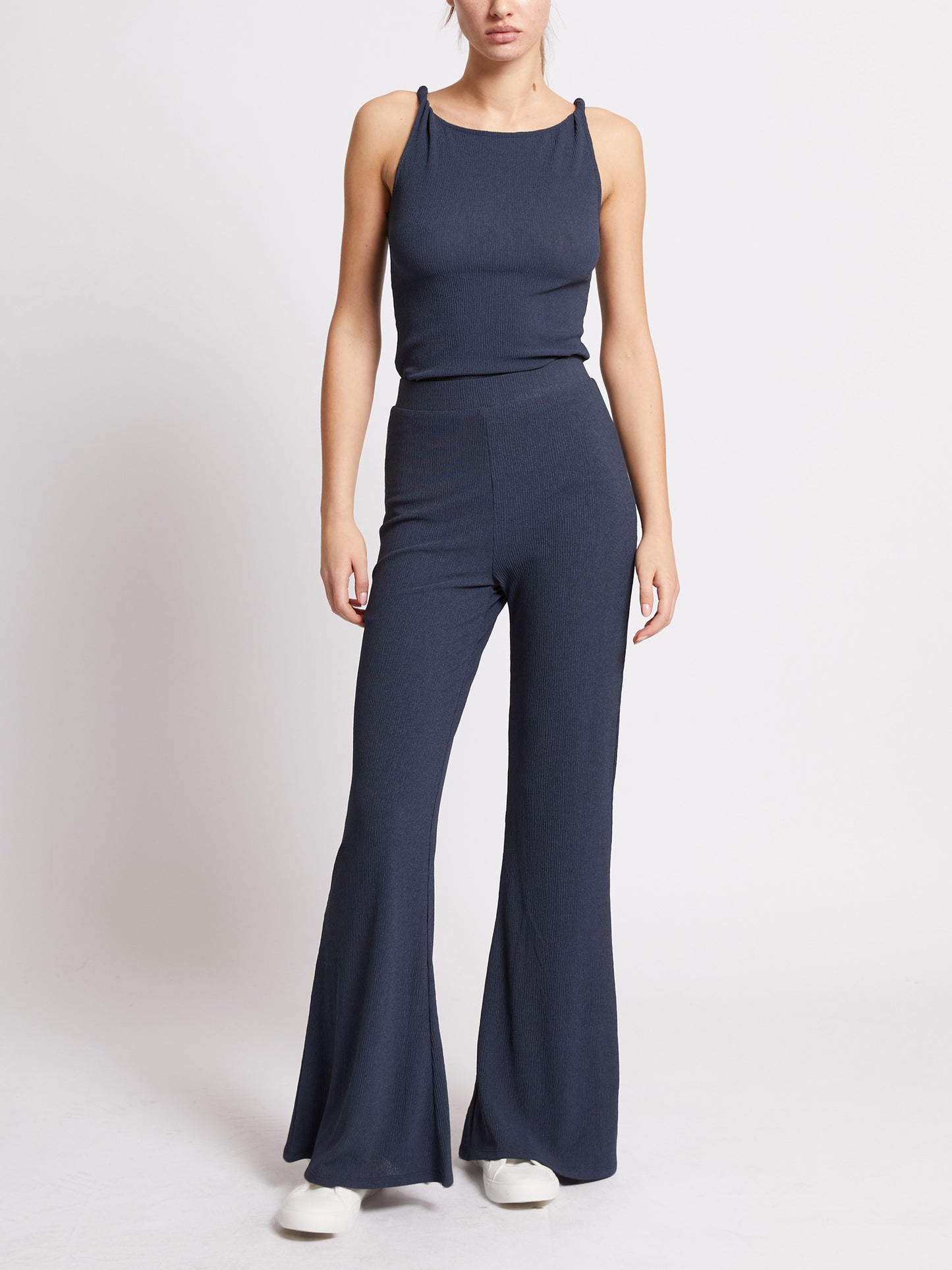 French Connection Meera Textured Flared Trousers