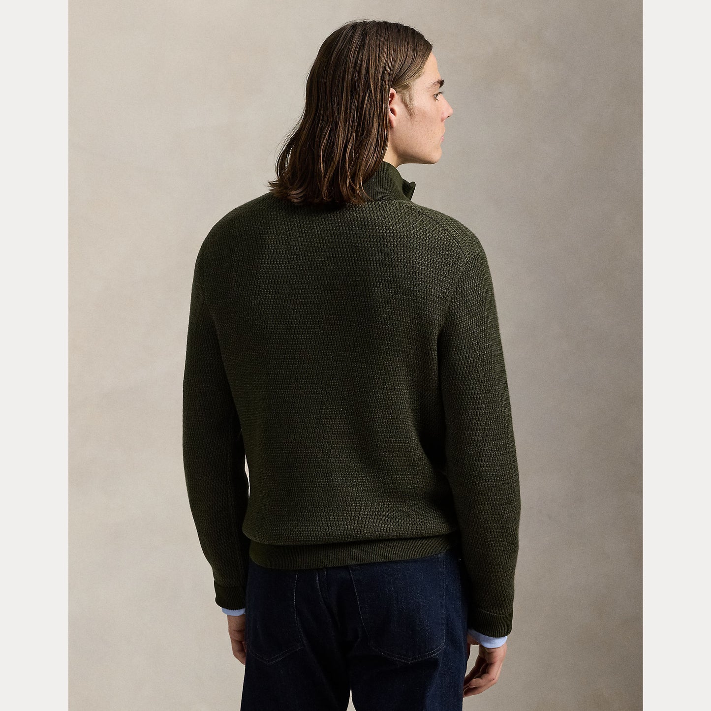 Polo Ralph Lauren Washable Wool Quarter-Zip Sweater