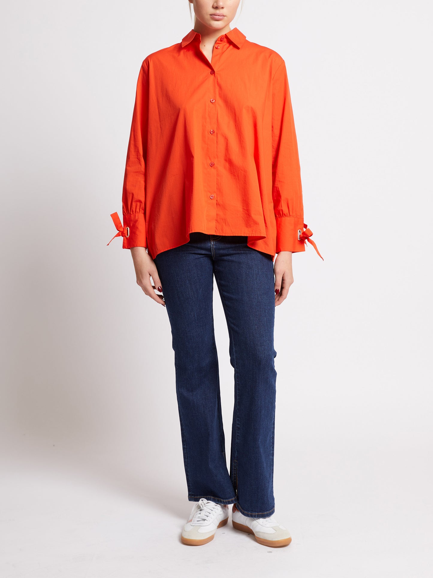 French Connection Cambria Tie Up Bow Shirt