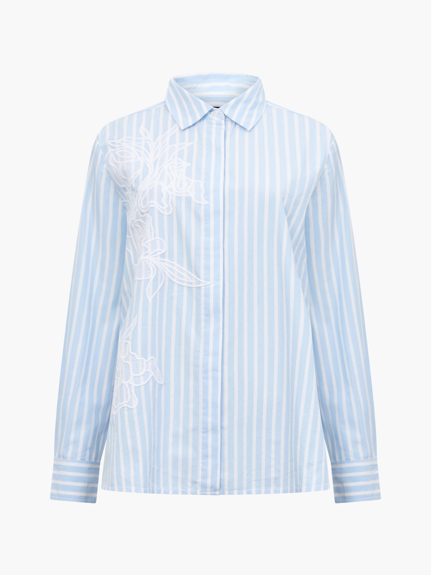 French Connection Cambria Cotton Embroidered Shirt