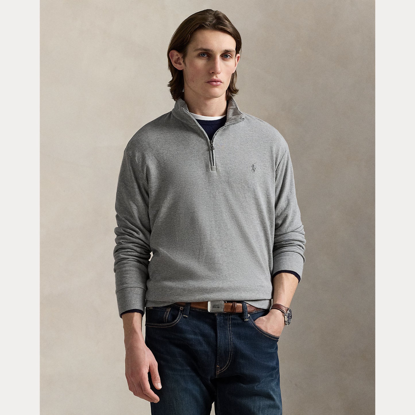 Polo Ralph Lauren Luxury Jersey Houndstooth Pullover