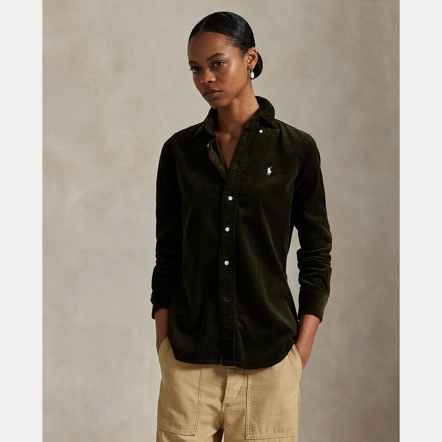 Polo Ralph Lauren Stretch Slim Fit Cotton Corduroy Shirt