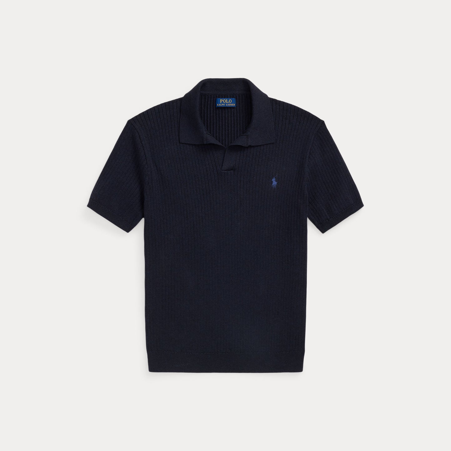 Polo Ralph Lauren Rib-Knit Cotton Johnny-Collar Sweater