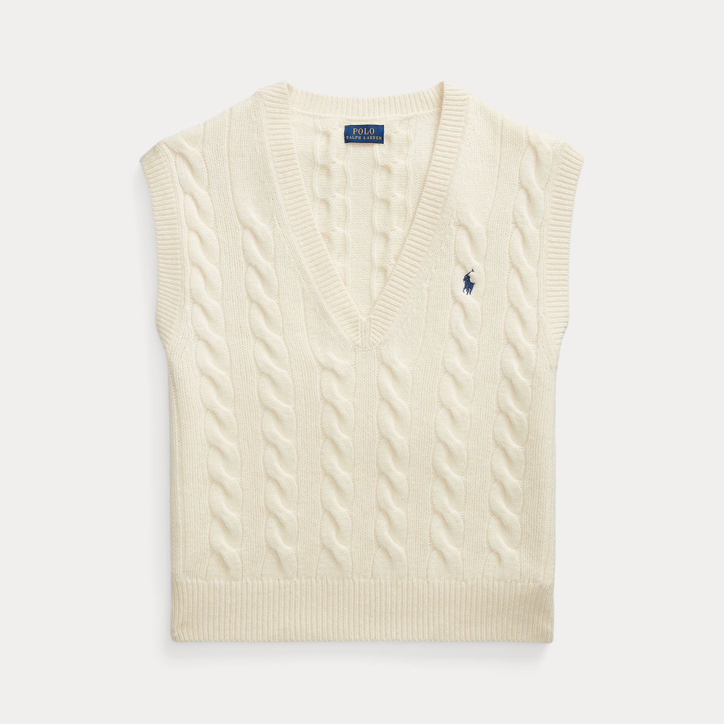 Polo Ralph Lauren Cable-Knit Wool-Cashmere Sweater Vest