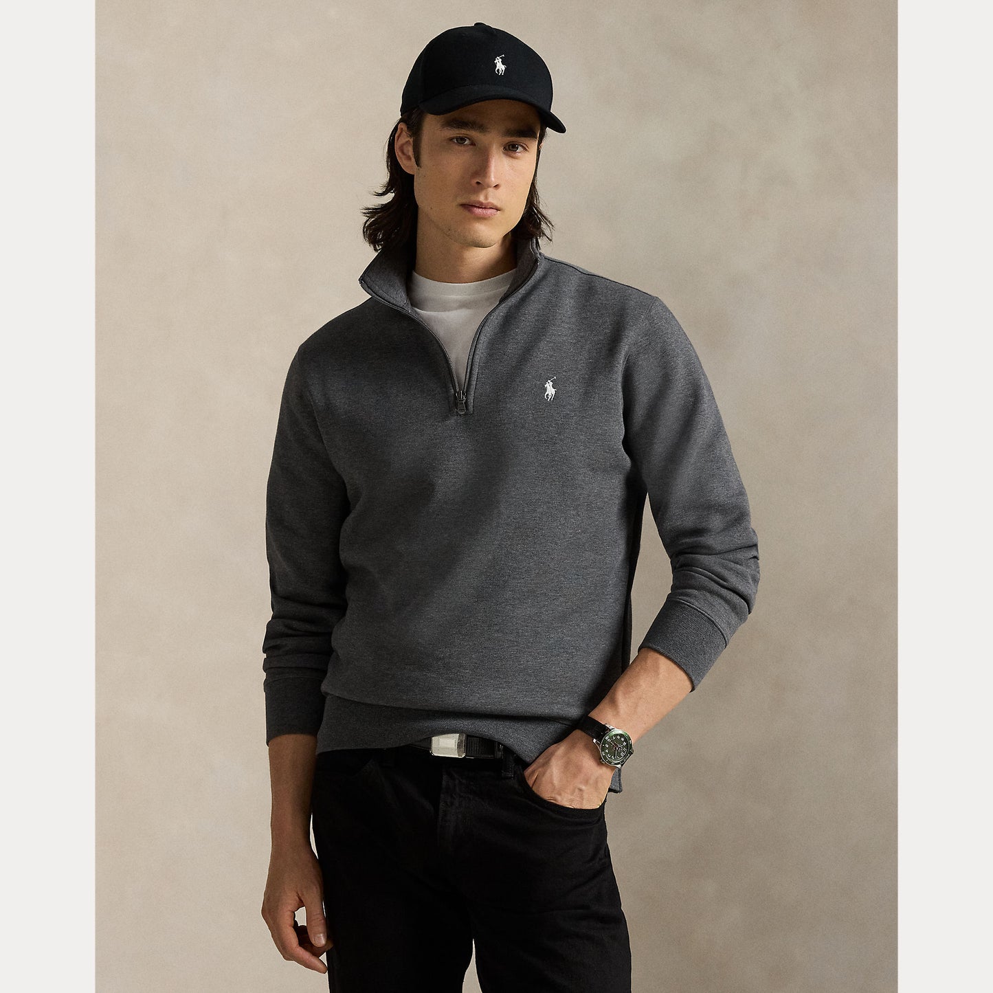 Polo Ralph Lauren Double Knit quarter Zip Pullover
