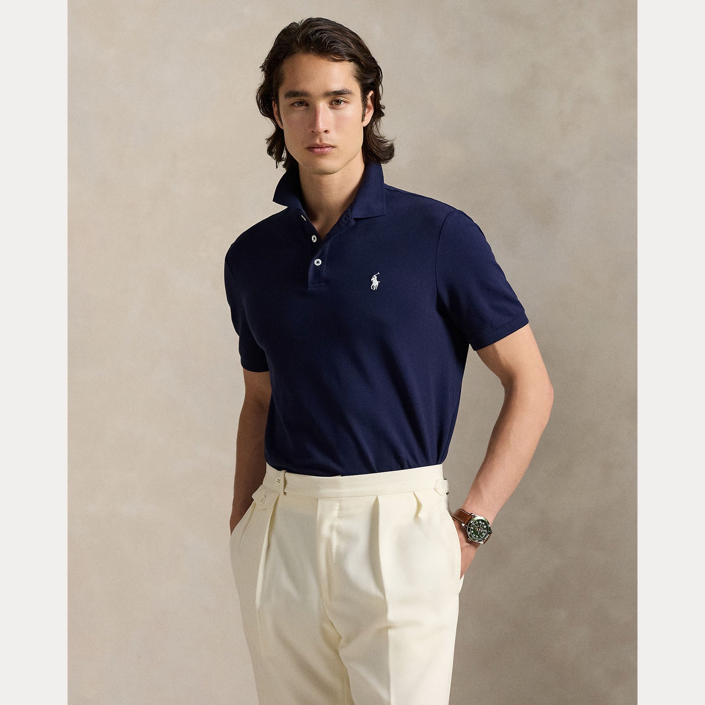 Polo Ralph Lauren Custom Slim Fit Stretch Mesh Polo Shirt