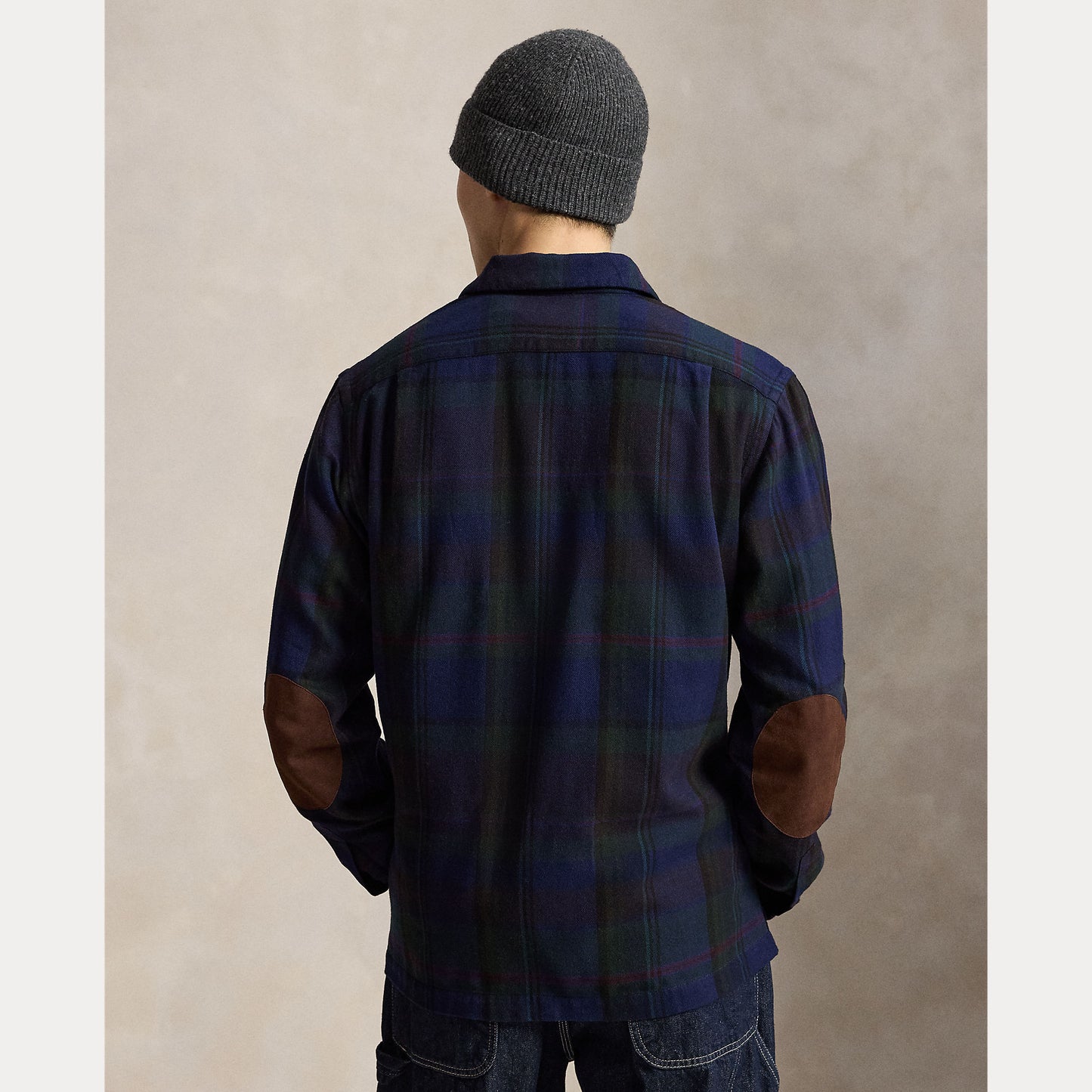 Polo Ralph Lauren Classic Fit Plaid Suede-Trim Twill Shirt
