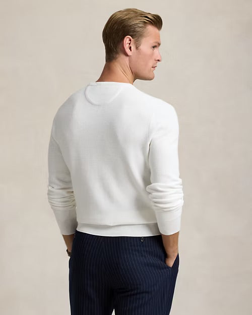 Polo Ralph Lauren Mesh-Knit Cotton Crewneck Jumper