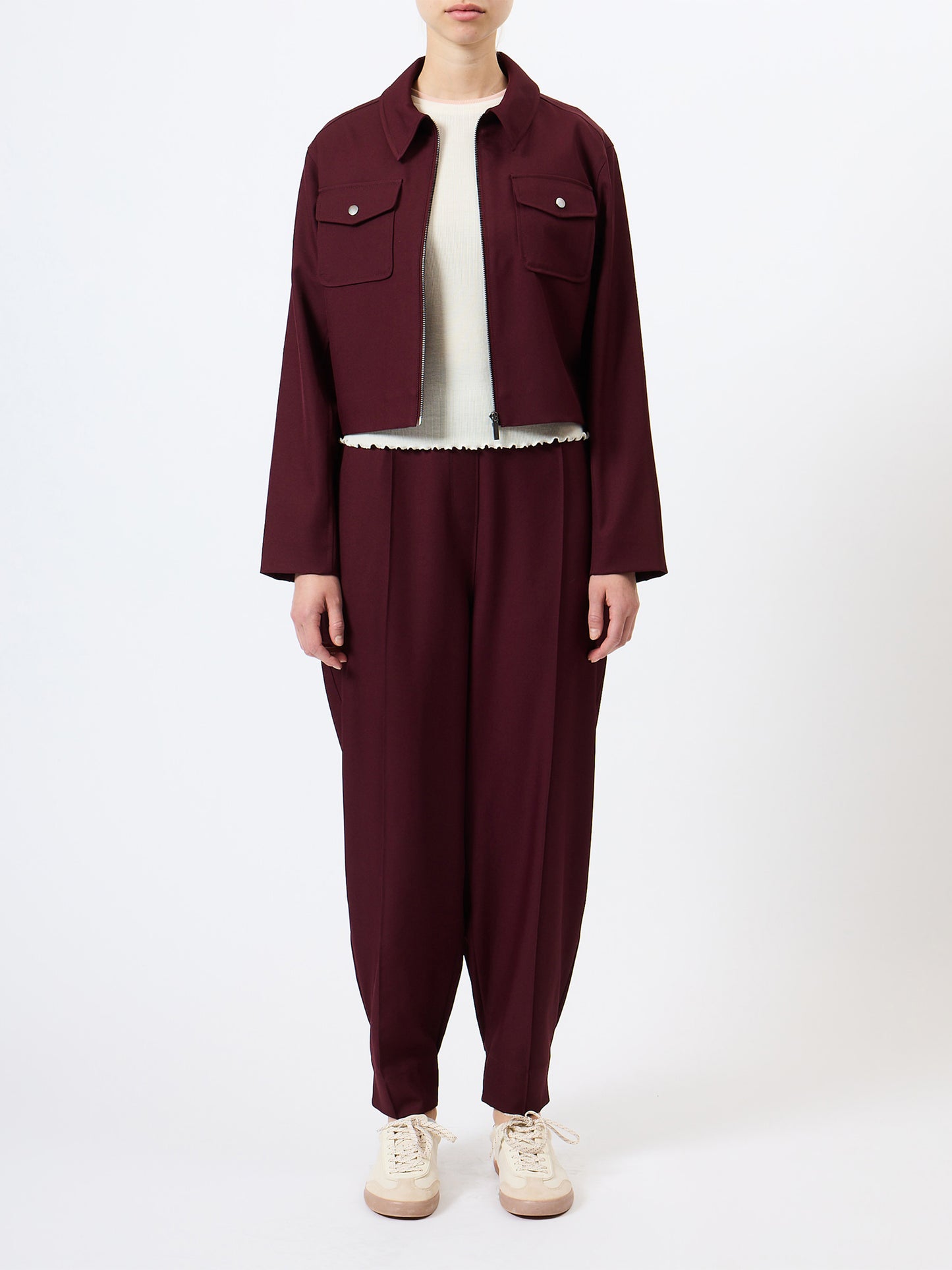 French Connection Twyla Tailored Structured Hem Cropped Jacket