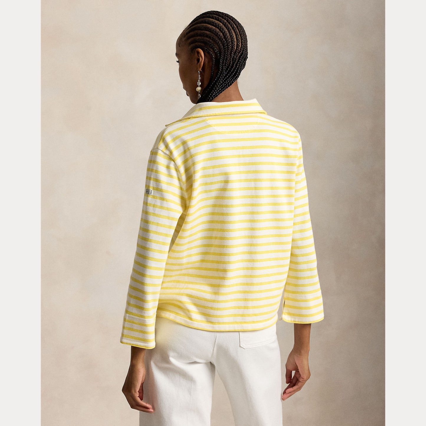 Polo Ralph Lauren Striped Spilt-Placket Mariner Tee