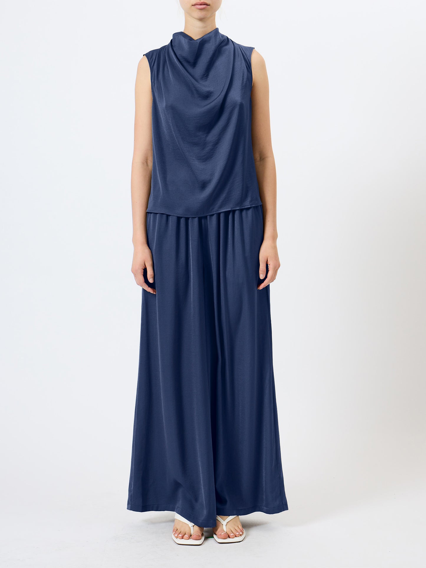 French Connection Damasco Air Flow Poly Sleeveless Top