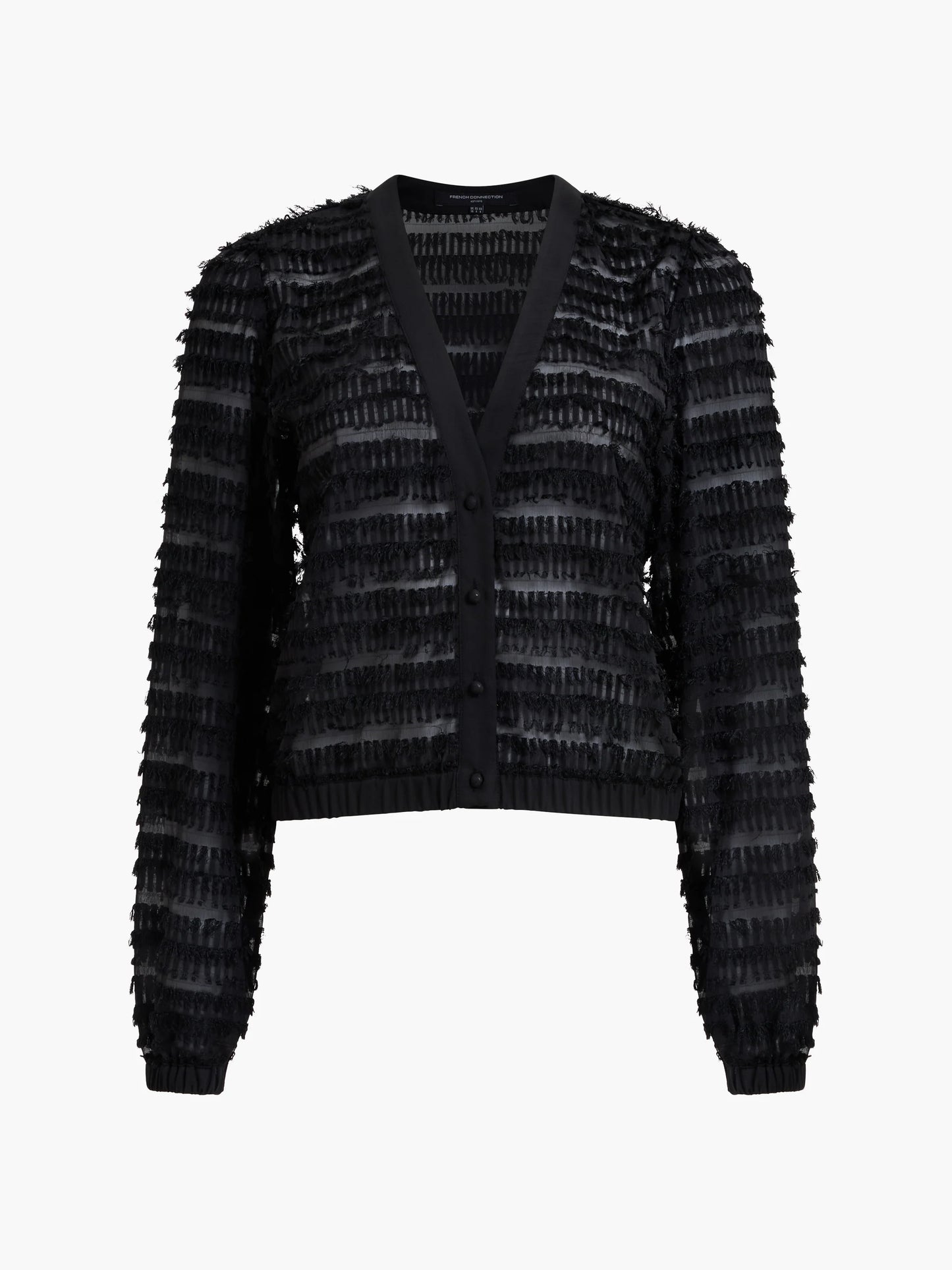 French Connection Alana Textured Chiffon Blouse