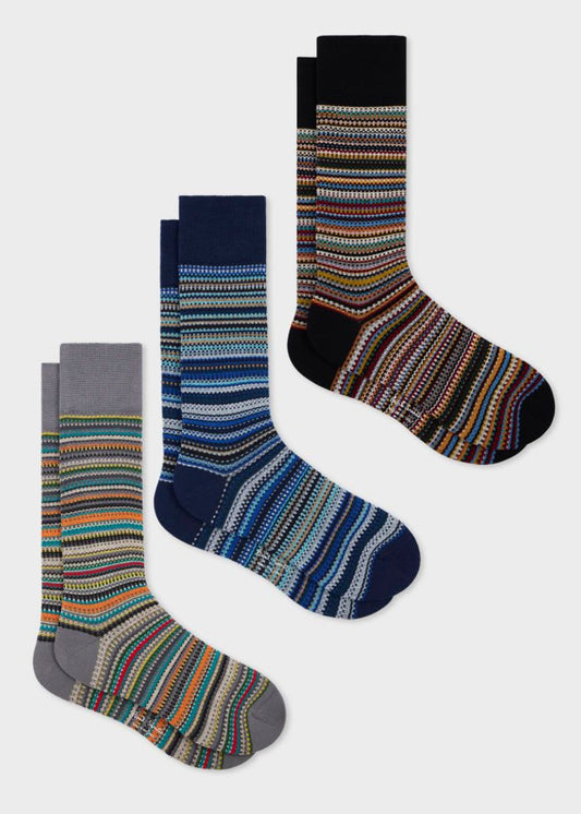Paul Smith Signature Stripe' Socks Three Pack