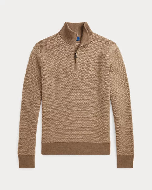 Polo Ralph Lauren Washable Wool Quarter-Zip Jumper