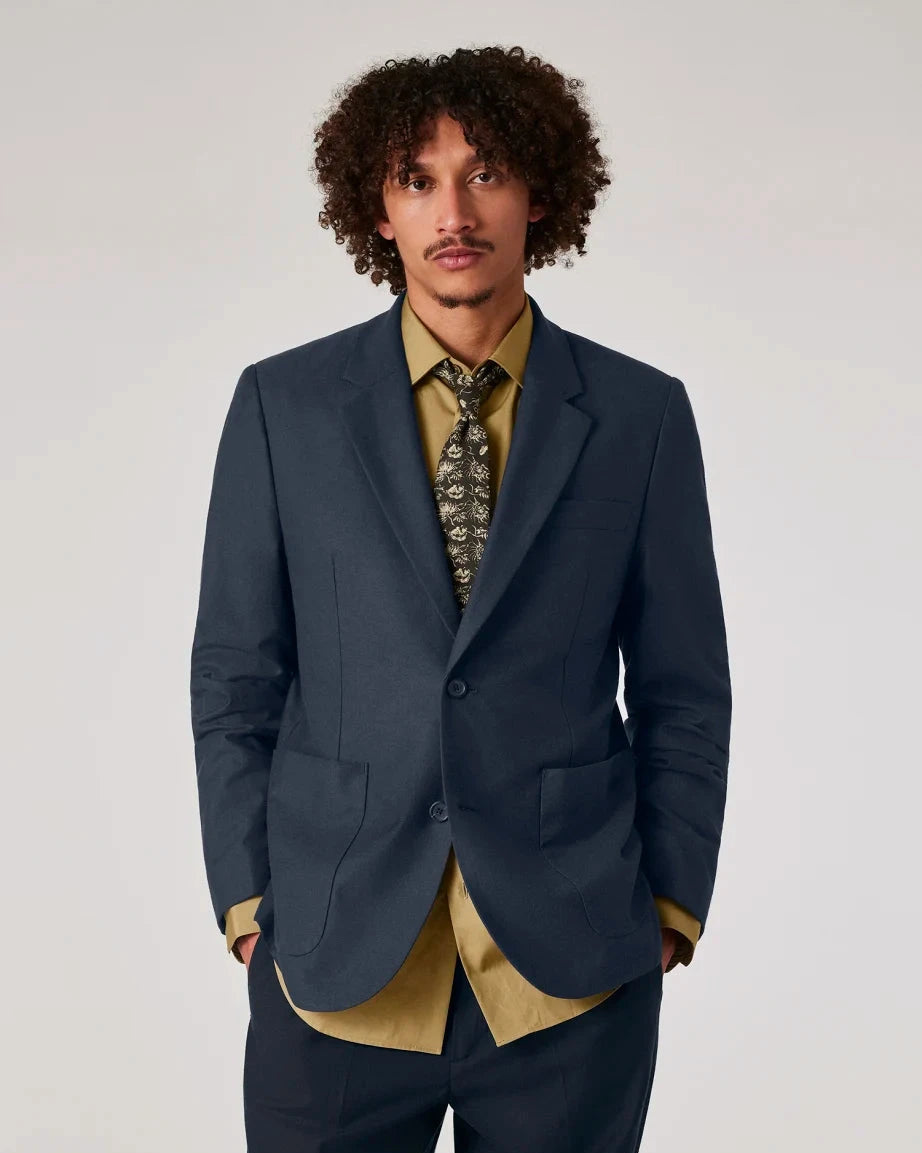 Paul Smith Buggy-Lined Navy Blazer