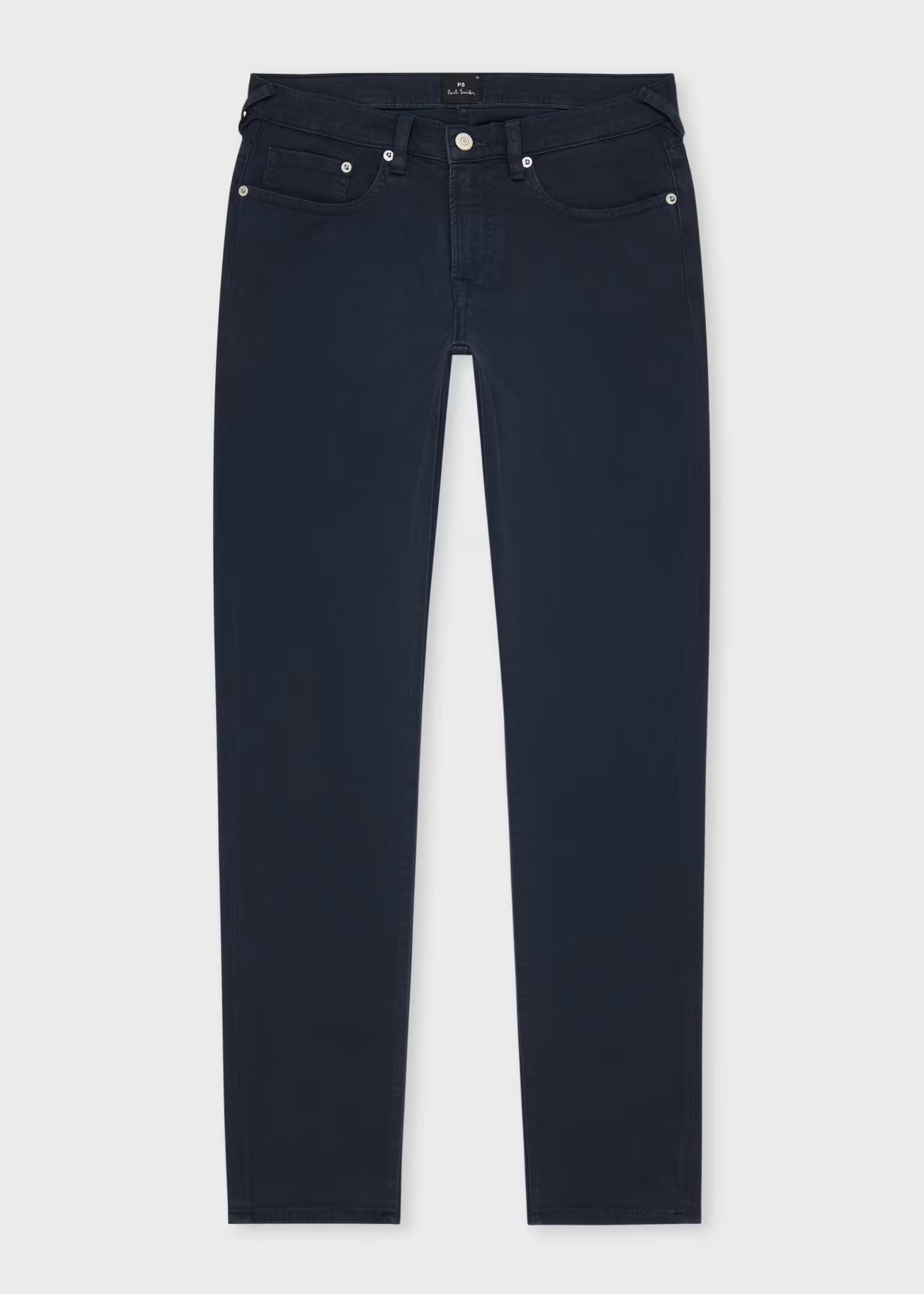 Paul Smith Tapered-Fit Mid Dark Blue Garment-Dyed Organic Cotton-Stretch Jeans