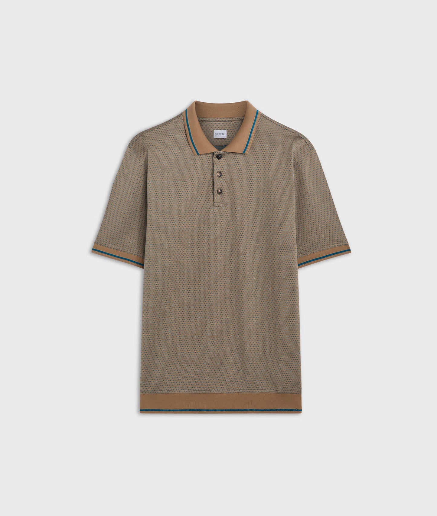 Pal Zileri Jacquard Weave Polo Shirt