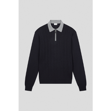 Pal Zileri Cable Polo Knit