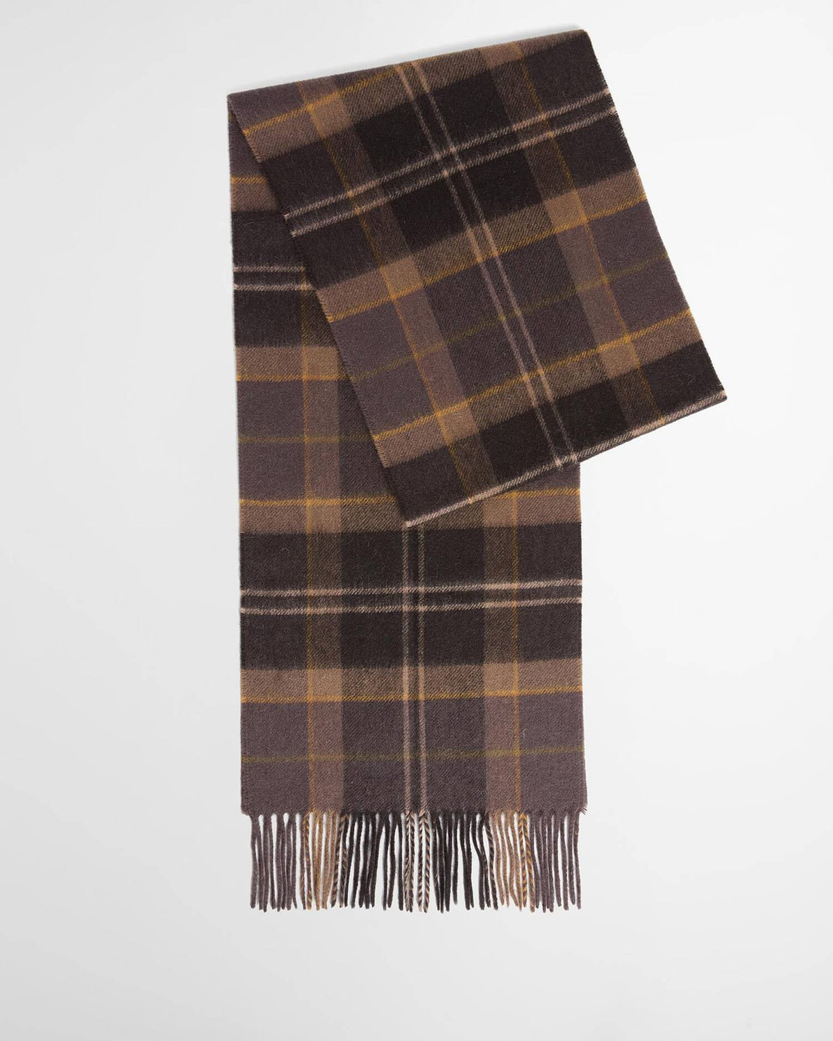 Barbour Mineral Tartan Wool-Cashmere Scarf