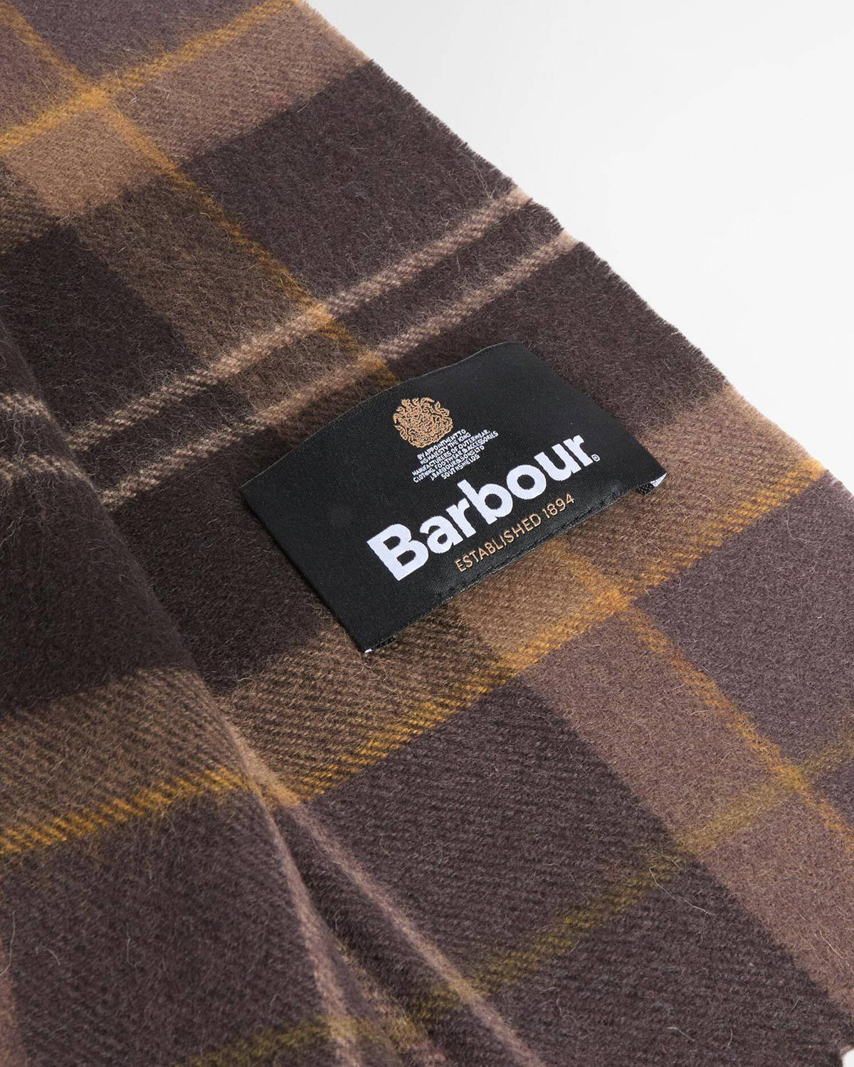 Barbour Mineral Tartan Wool-Cashmere Scarf