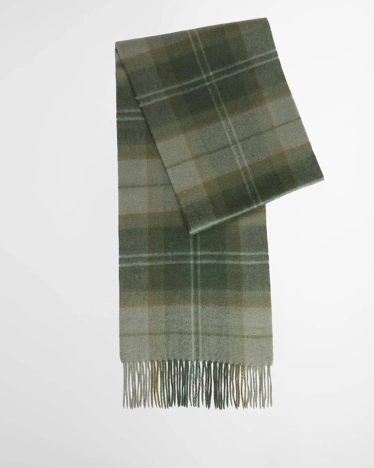 Barbour Mineral Tartan Wool-Cashmere Scarf