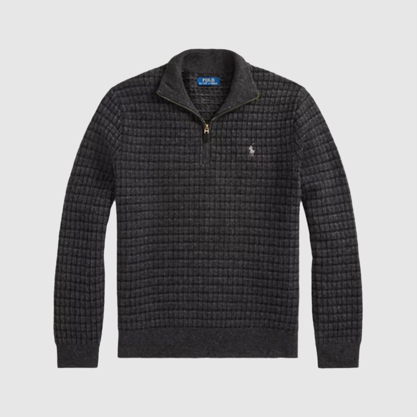 Polo Ralph Lauren Plaid Wool Quarter-Zip Jumper